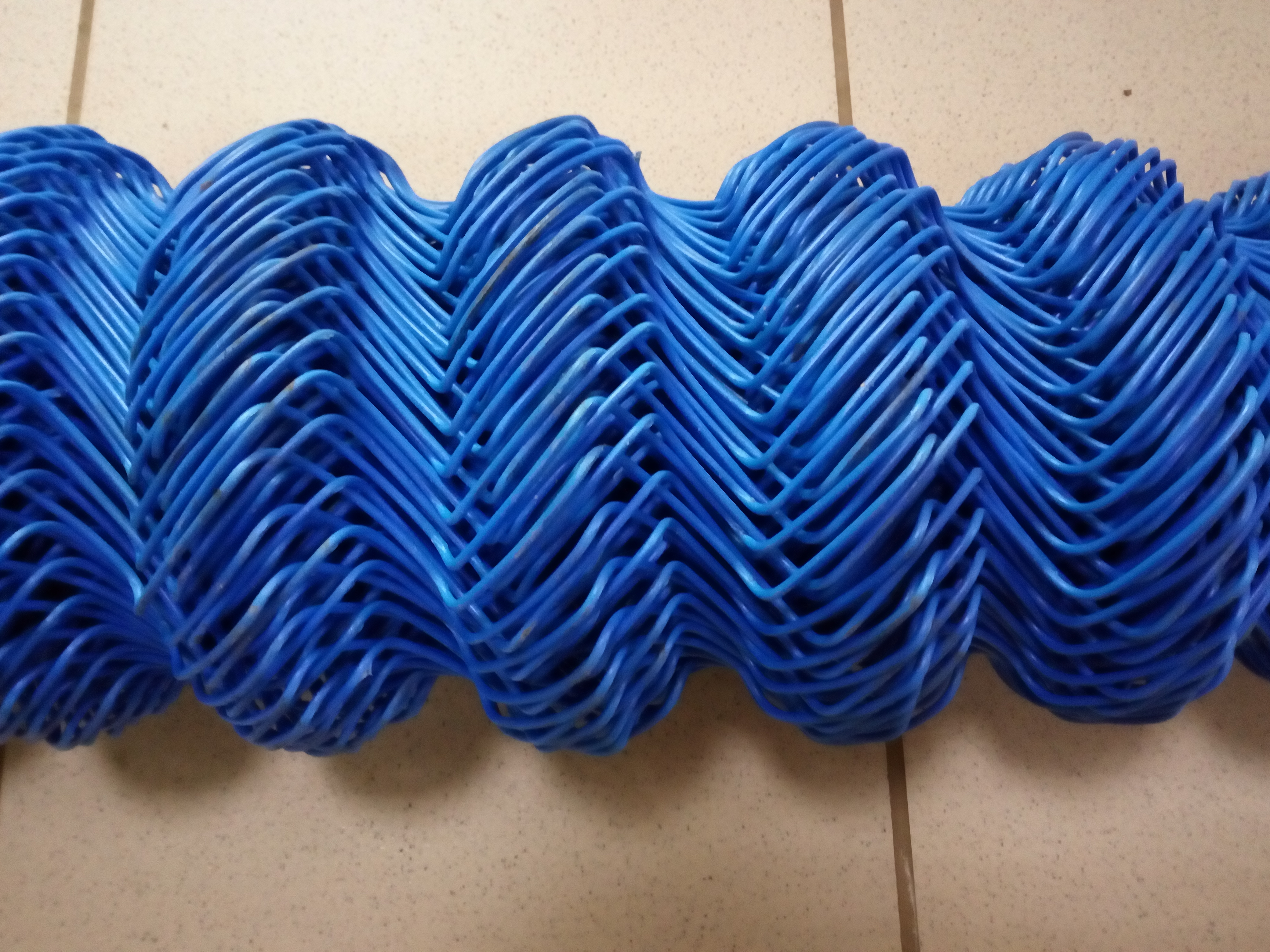 НОВИНКА!  Сетка-рабица в ПВХ оплетке, цвет синий